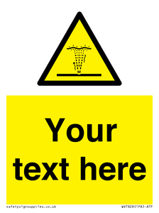 Custom warning geyser water jet